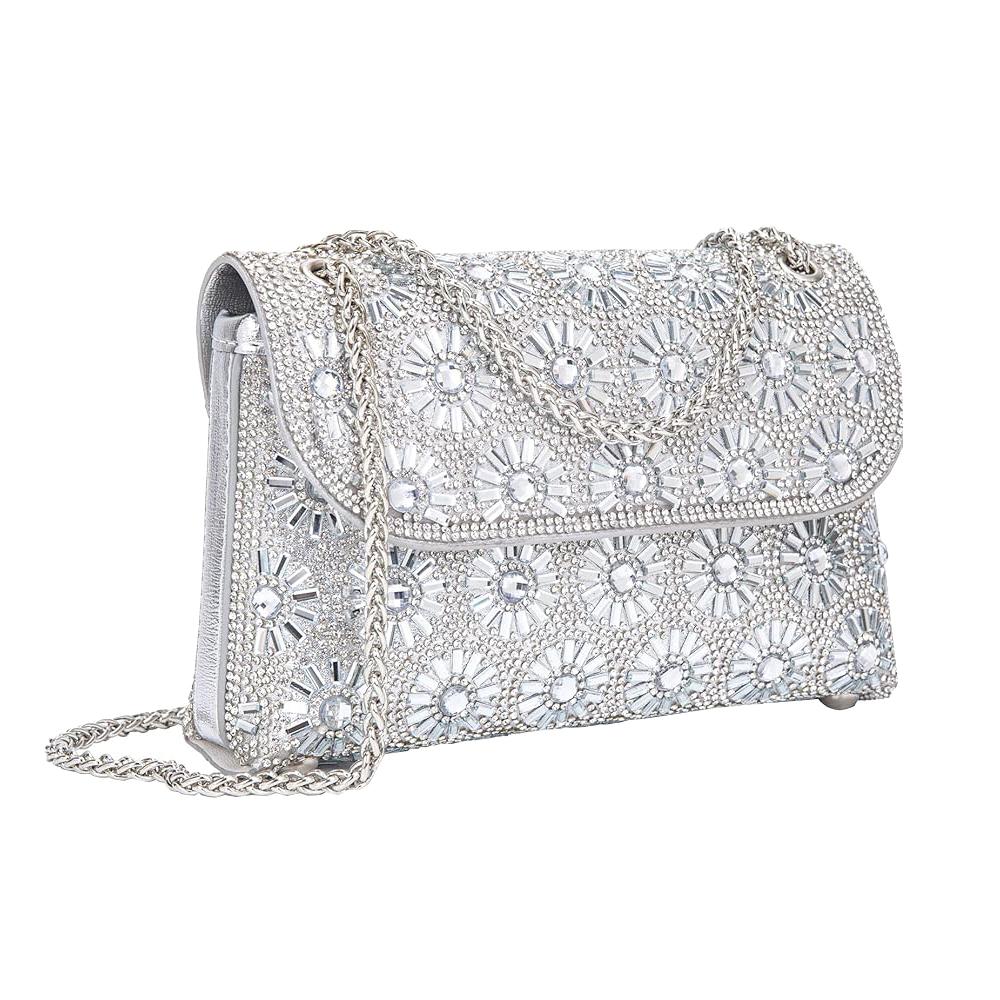 New Shoulder Bag Women's Rhinestone Evening Bag Fashion Shiny Party Handbag Casual Clutch Square Purse