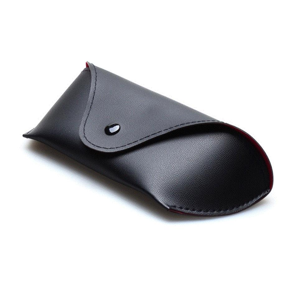 Japanese Style Leather Sunglasses Case - Retro & Elegant Eyewear Storage Bag