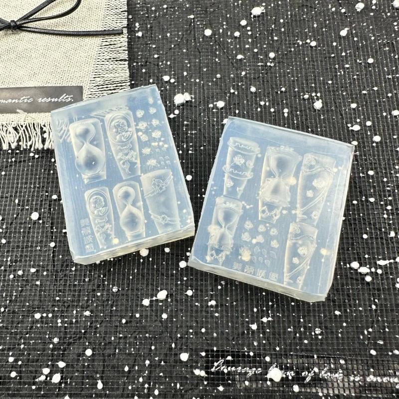 3D Snake Silicone Mold Nail Art Decoration Diy Rose Flower Design Transparent Nail Templates Manicure Design Tool Jewelry Crafts