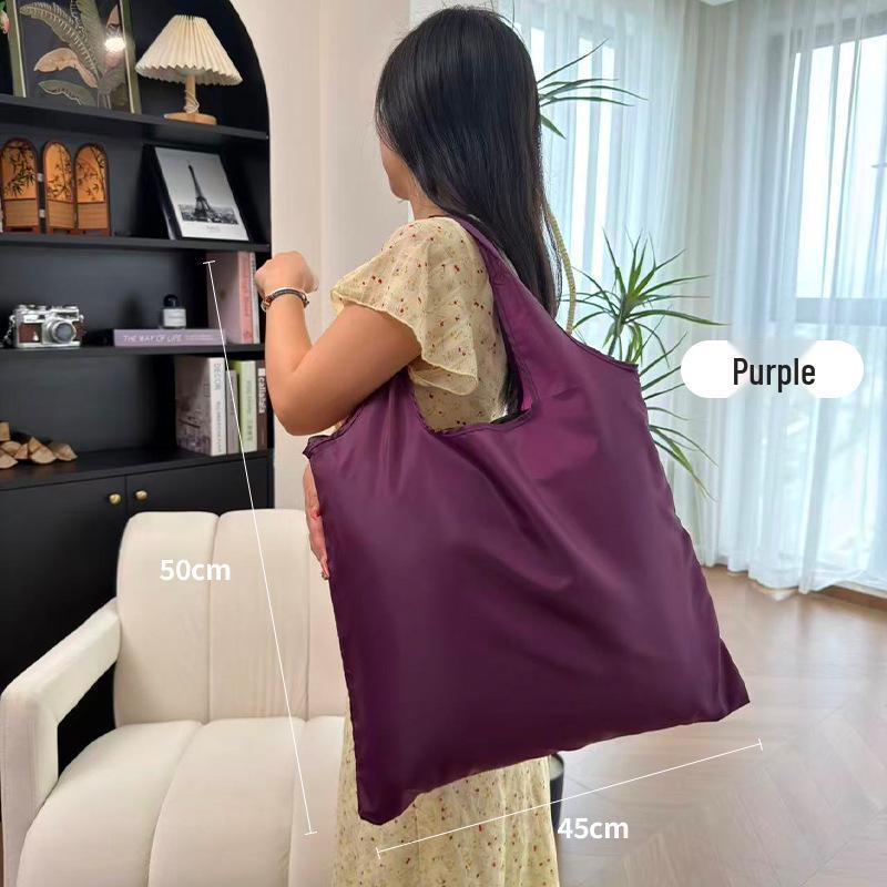Eco-friendly Foldable Women's Shoulder Tote Bag for Groceries