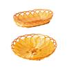 1PC Bamboo Vine Fruit Frame Plastic Rotundity Fruit Shop Ellipse Tray Storage Basket Weaving Supermarket Fruit Basket