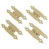 4Pcs Butterfly Hinge Woodworking Hinge 3.5In Antique Iron H-Shaped Cabinet Hinge Cabinet Door Music Box Wine Case Hardware