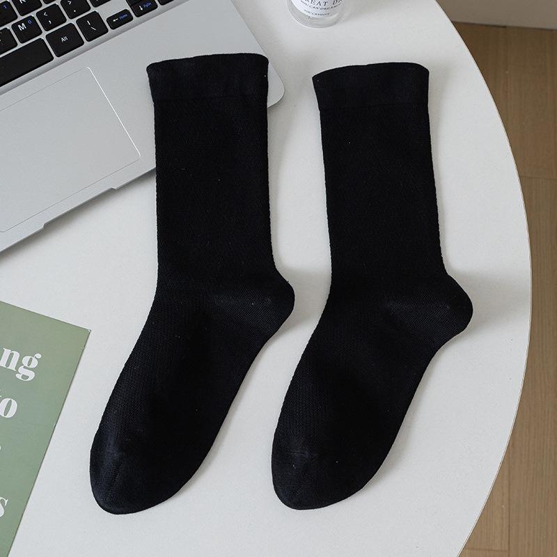 Women's Summer Thin Cotton Mesh Breathable Cool Feeling Month Son Tube Stack Socks