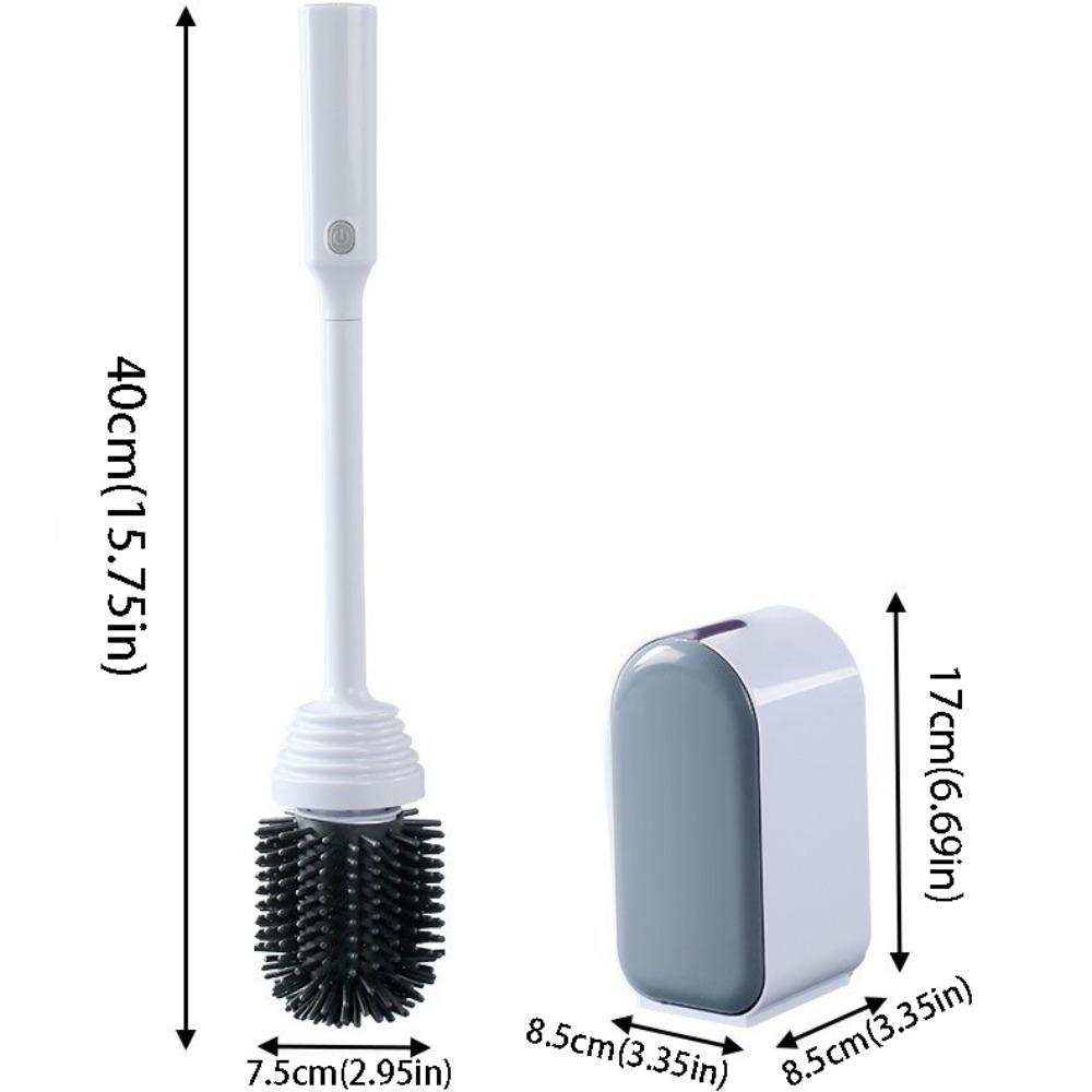 Smart Intelligent Toilet Brush Electric Smart Toilet Brush Toilet Brush With Base Bathroom белый