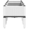 Planter with Legs White 160 x 40 x 42 cm PP