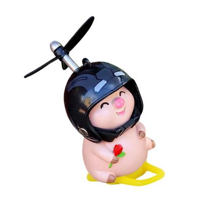 Cartoon Vehicle Ornament Wind Spinners Dashboard Decoration Propeller Decors for Bike Electric Motorcycles Car Interior