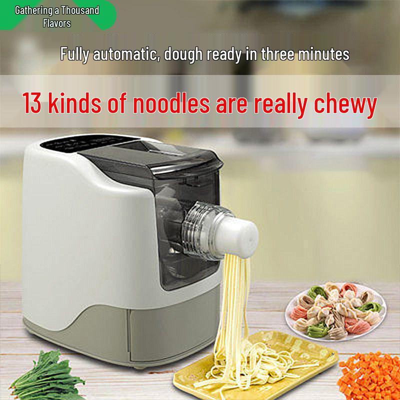 Compact Electric Multifunctional Noodle Maker: Automatic Dough Press, Kneader, and Dumpling Skin Mixer