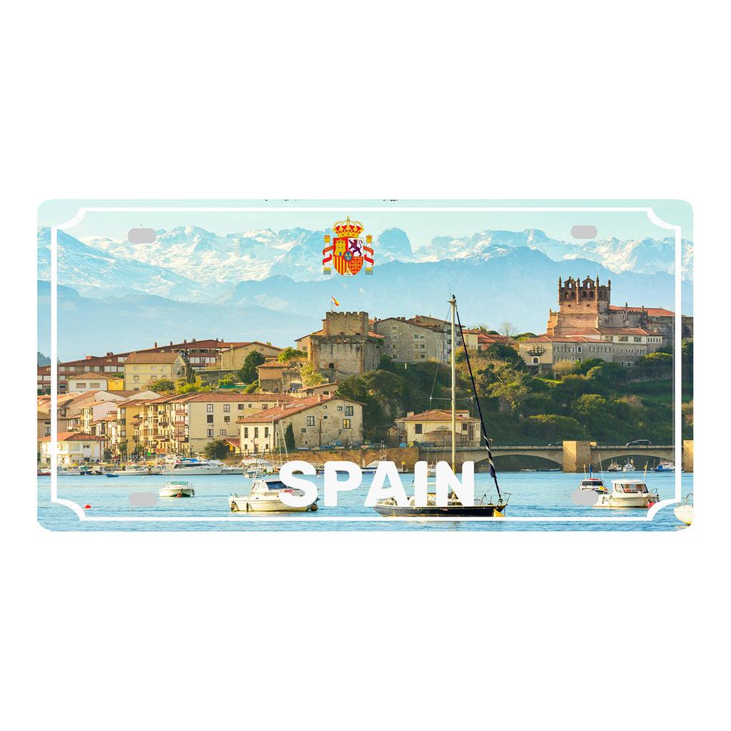 YZFQ Spain Madrid  Vintage Metal Sign Barcelona Tin Plate Tourist Souvenir For Wall  Bar Garage Home Decor 12X6inch JM-0174