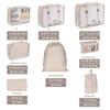 8PCS/Set for Travel Organizer Bags Accessories Luggage Suitcase Organizer Waterproof Wash Bag Clothes Organizer Pouch