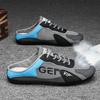 2025 New Style Half Slip-on Shoes Comfortable Flat Shoes Mesh Men Shoes Breathable Men Sneakers Comfortable Zapatos Para Hombres