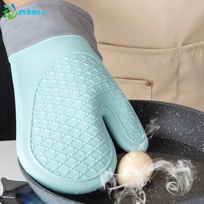1 Stück Anti-Verbrühung Verdickte Silikonhandschuhe Hitzebeständig Mikrowellenofen Backhandschuhe Grillhandschuhe Anti-Rutsch Wärmeisolierung Topfhandschuhe