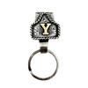 Western Cowboy Letter Keychain Vintage Initial A-Z Key Clip Metal Key Chain Belt Keyring Denim Style Accessory