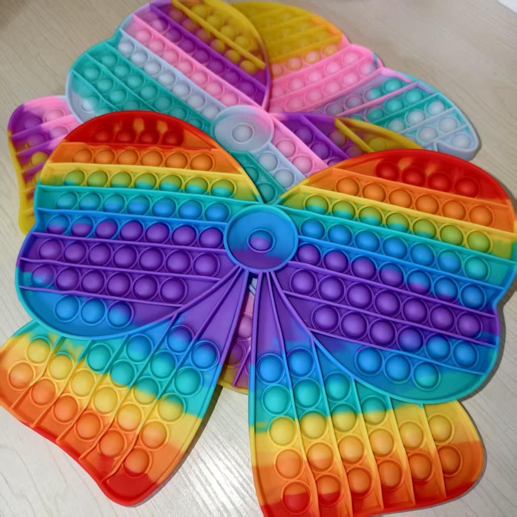 Giant Pop Fidget Toys Square Penguin Simple Dimple Big Rainbow Bubble Big Xxl Dimple Antistress Toy Stress Toy Children Gift