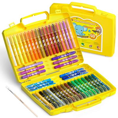 Shuttle Art Color 48 Easy To Can Be Used On Coloring For Entrance Gift Crayons, Pens, Paints, Colors, Washable, Remove, Retractable,