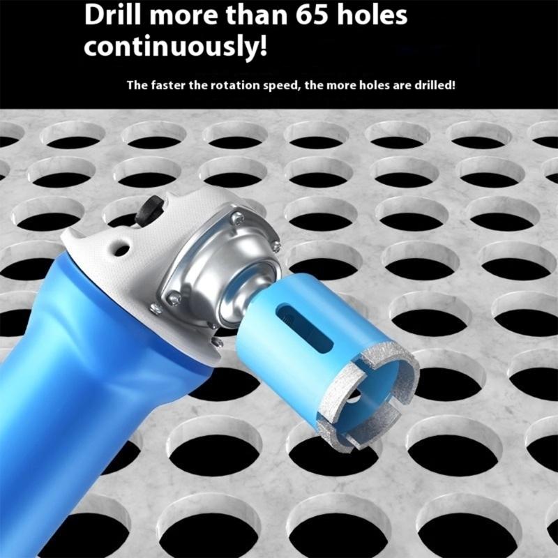 5 Segment Diamantine Coated Hole Opener Drill Bit M10 Thread for Granite Marble Tile Ceramic Smooth Vibration Reduction