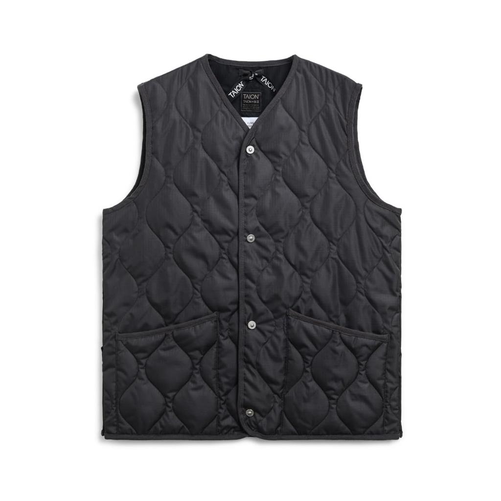 Taion Down Vest Charcoal 001B2ML-1