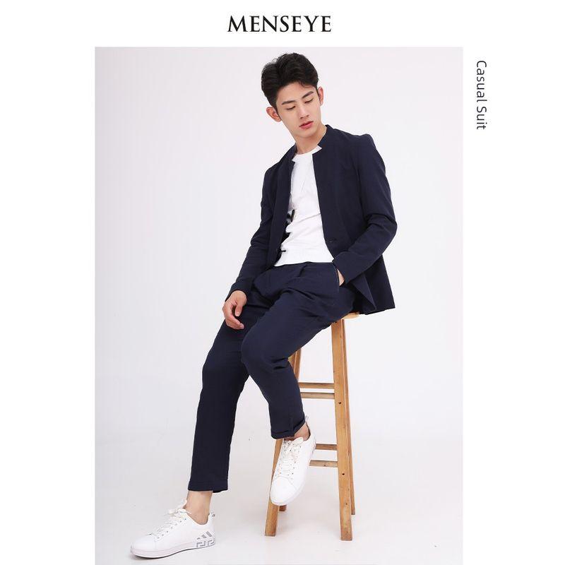 Menseye Casual Chinese Fad Loose Suit Jacket