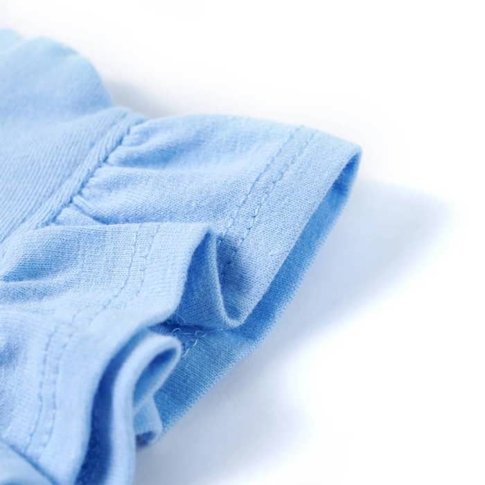 Children's T-shirt with Ruffle Sleeves Light Blue 92/104/116/128/140