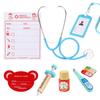 Wooden Toddler Doctor Kit: Nurse Bag Pretend Play Toy Set