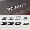 Neues 3D ABS Chrom Schwarz Auto Styling Logo 330e Plakette Aufkleber Heckklappen Emblem Aufkleber Für BMW 330e Auto Heck Zubehör af2