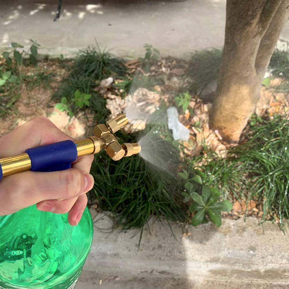 Pulverizador de Garrafa Manual de Jardim Pulverizador Manual Pulverizador de Água Garrafa com Bico de Cobre Ajustável Adequado para