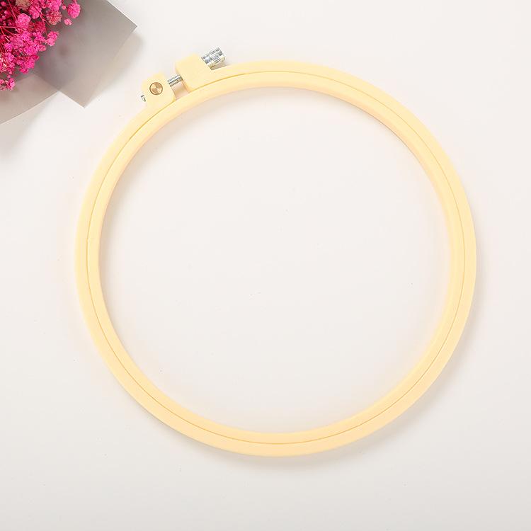 1pc Abs Plastic Embroidery Hoop Cross-stitch Embroidery Frame Candy Colored Embroidery DIY Woven Embroidery Accessories
