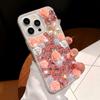 Glitzer Bling Handyhülle Für Google Pixel 10 9 Pro XL 9A 8 8A 7 7A 6 6A 3D Rose Blume mit Diamanten und Perlen Hülle