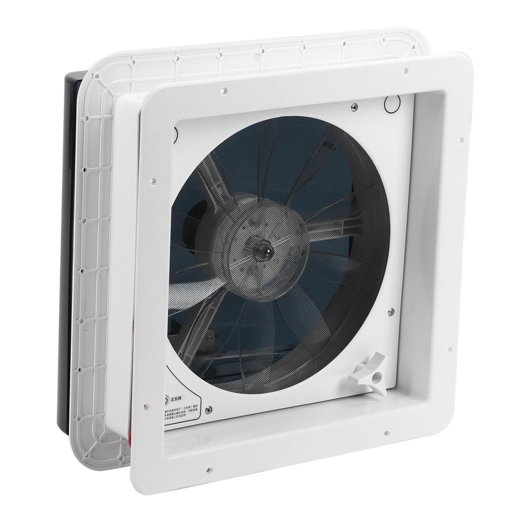 Manual Control Vents Fan Ceiling Air Ventilation Low Noise 10 Blades for RV Caravan Bus 13.4x13.4in24V 0100333