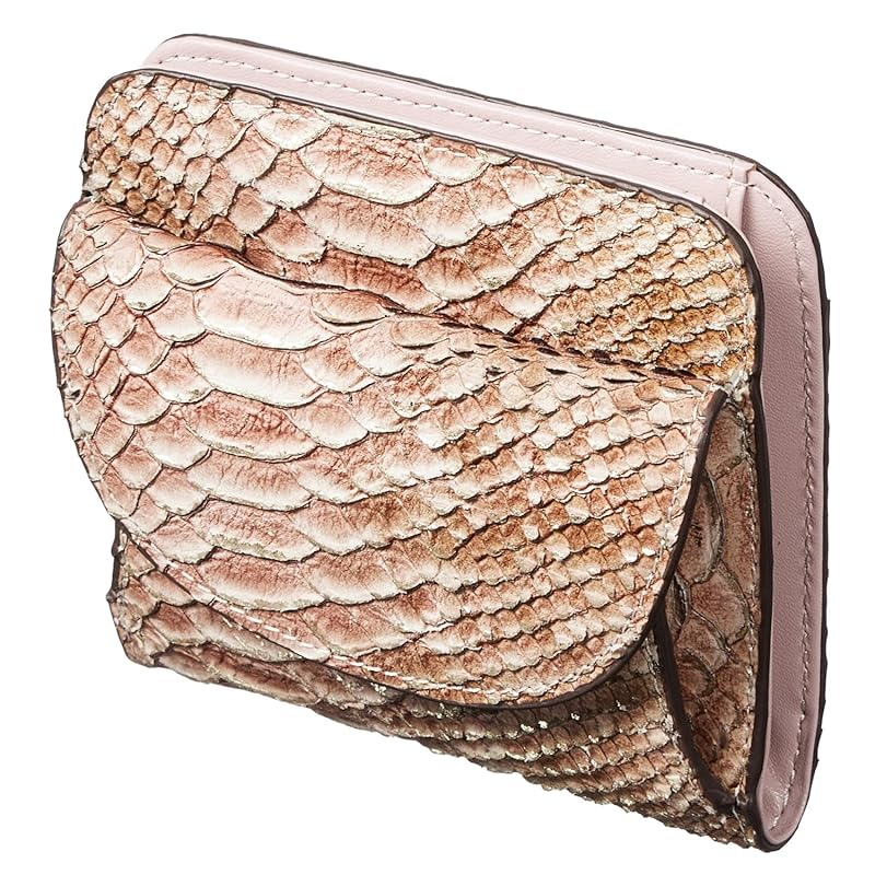 

Made in Italy cowhide Anaconda Diamantina ladies bi-fold wallet BOX type coin purse money luck up feng shui money luck wallet present for gift boxed