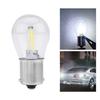 Pair of 1156 Glass Strobe COB LED Car Turn Signal Reverse Light Tail Brake Bulb White Light