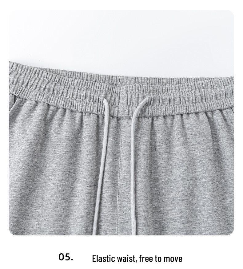 Men's Gray Short-Sleeve T-Shirt Set: Rebellious, Handsome, High-End Summer Casual Sportswear.