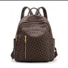 European and American Backpack for Women Fashion New Style Backpack Retro Printed Letters Large Capacity Travel Commuter Bag