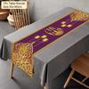 2024 Eid Mubarak Decoration Tablecloth Table Runner Banner Balloons Islamic Muslim Party Decor Ramadan Kareem Eid Al Adha Gift