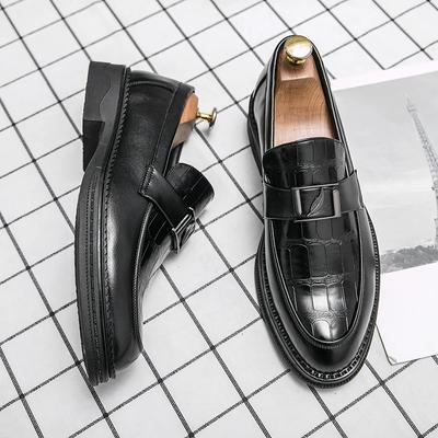 Mens Shoes Leather Male Men's Men Dress Shoes for Men Luxury Designer Loafers Platform Men Leather Man Shoes