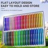 ENMY Crayon Retractable Gel Tempera Crayons for and Doodling On and 48-Color Set Water-Washable, Crayons. Break-Resistant Drawing, Coloring, Paper,