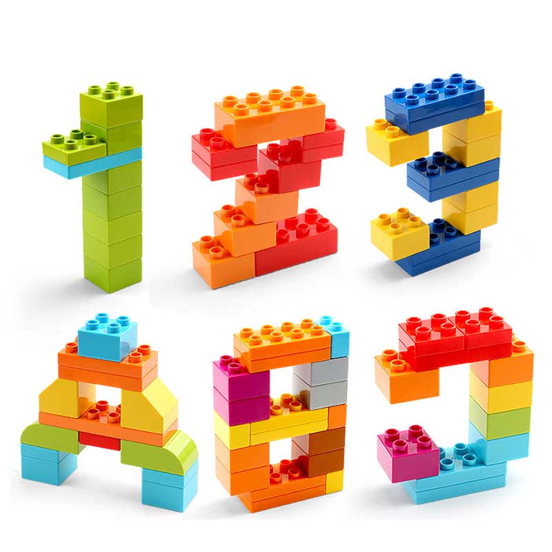 12pcs Big Size Thick Building Blocks 2x3 Dots Assembled Figures Bricks Educational Kids Toys Compatible Large Particle For Kids