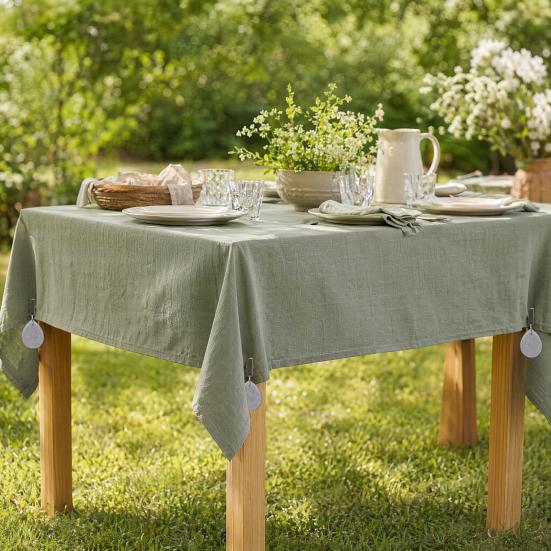 Marble Tablecloth Weight with Metal Clip, Teardrop Shape Table Cover Weight, Outdoor Party Picnic Dinner Tablecover Pendant Stone