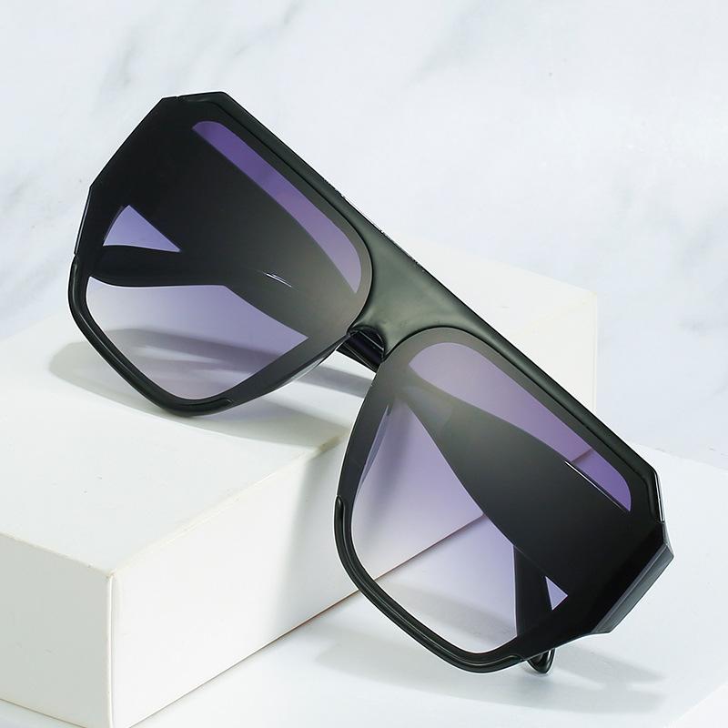 Sunglasses, Personalized Large-Frame Contrasting Color Pc Glasses, Women'S Sunglasses Of The Same Style