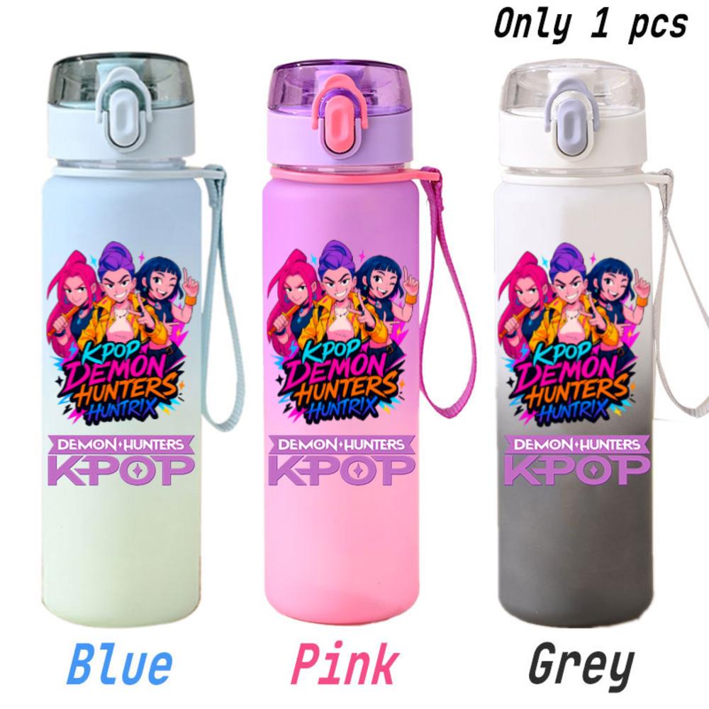 For KPOP Cup 750ML Bottle Portable Sports Kpop Plastic Anime Gradient Drinking Direct Drinking Water Cup Gourd Container