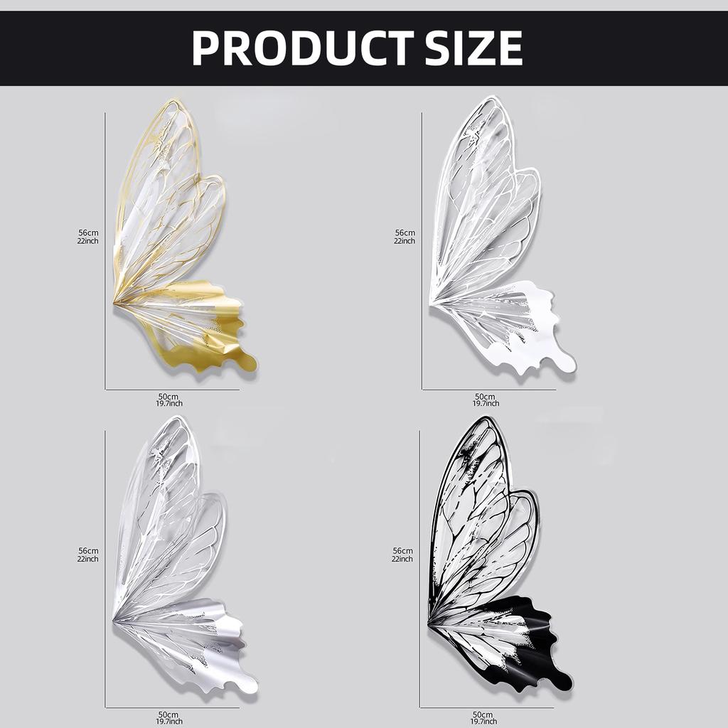 Pack Of 40 Butterfly Pattern Wrapping Paper Sheets Stylish Flowers Packaging Paper Wedding Birthday Party Supplies