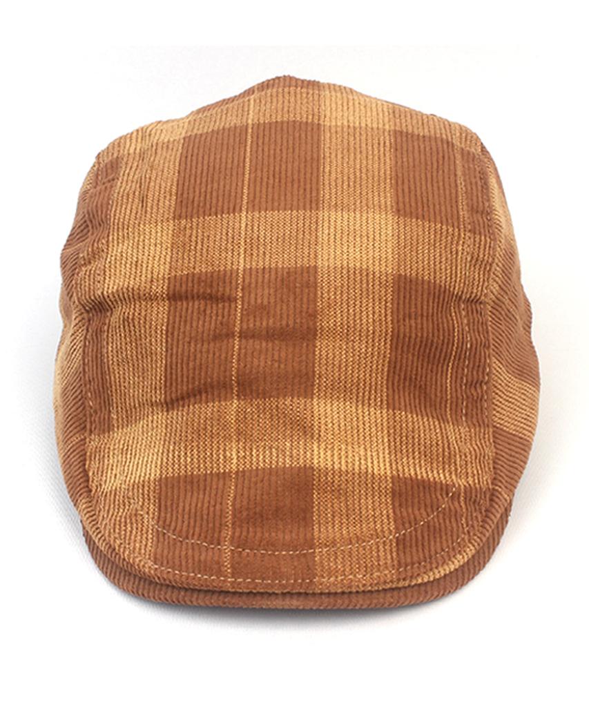 Yunibeosyeolkemiseuteuli Corduroy Tartancheck Beige Huntingcap