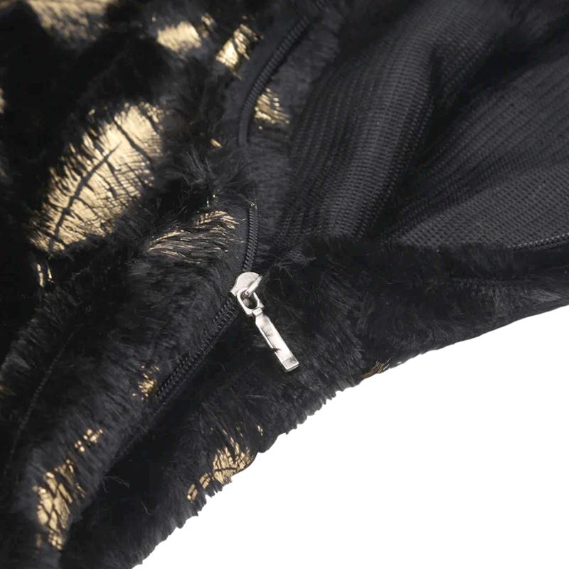 1Pc Plush Thick Leaf Pattern Soft Cushion Covers Sofa Couch Pillow Pillowcase 43x43CM