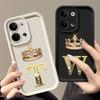 Crown Initial Letter T W R N Phone Cases For Oppo Reno 14 13 12 11 F 10 5G 6 7 8 Pro Plus Cover 8T 7Z 8Z 14Pro Shockproof Fundas