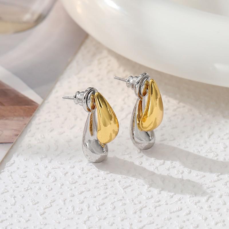 Einfache unregelmäßige Linien, Wassertropfen-Ohrringe, Schmuckstücke, modische und vielseitige neue Stecker für Damen