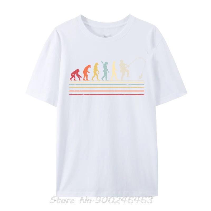 

Funny Fishing Retro Evolution Of Cotton Tops Fitness T-Shirt Oversized Unisex Tshirt Graphic Tees Men s Clothing Streetwear M