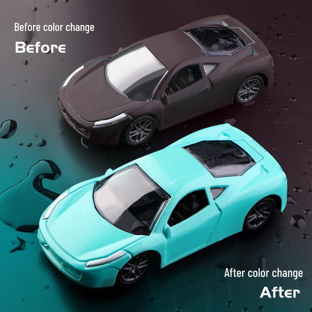 Water-Reactive Color-Changing Alloy Racing Car Model 1:60 Pull-Back Toy for Boys
