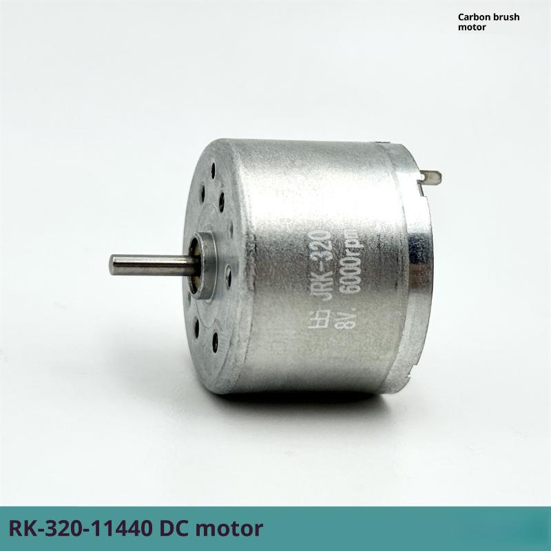 1Pcs Micro Mute Round Spindle Motor DC 6V 12V 15V 18V 24V 9300RPM RC320SH RF-320CH 24mm Electric Motor DIY Hobby Toy Sweeper