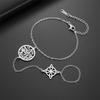  Double Protection Bracelet Stainless Steel Wicca Witch Knot Tetragrammaton Pentagram Bracelet Amulet Jewelry Wholesale
