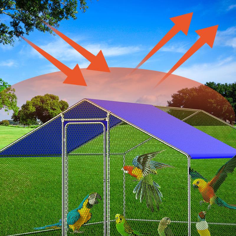 Large Outdoor Pigeon & Chicken Coop, Rabbit/Dog Pet Cage with Anti-Weasel Iron Net