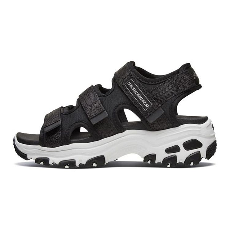 Skechers Dlites Velcro Sandals Kids Sandals Black 998213L-BLK 27.5